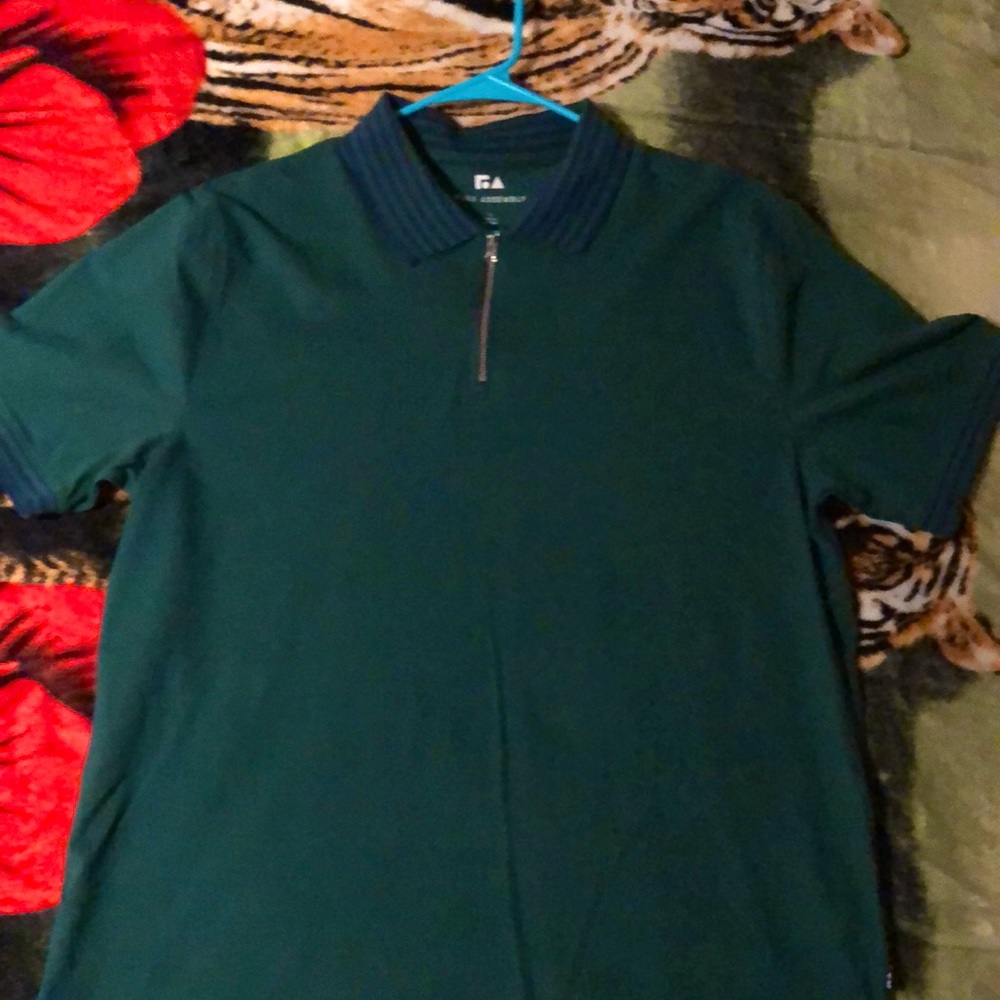 Zip up dress shirt